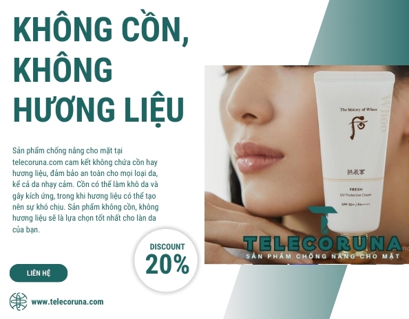 Giới Thiệu SẢN PHẨM CHỐNG NẮNG CHO MẶT TELECORUNA